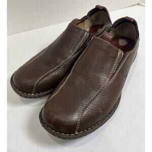 Born Men’s Brown Leather Slip On Loafer Size 10 Eu44